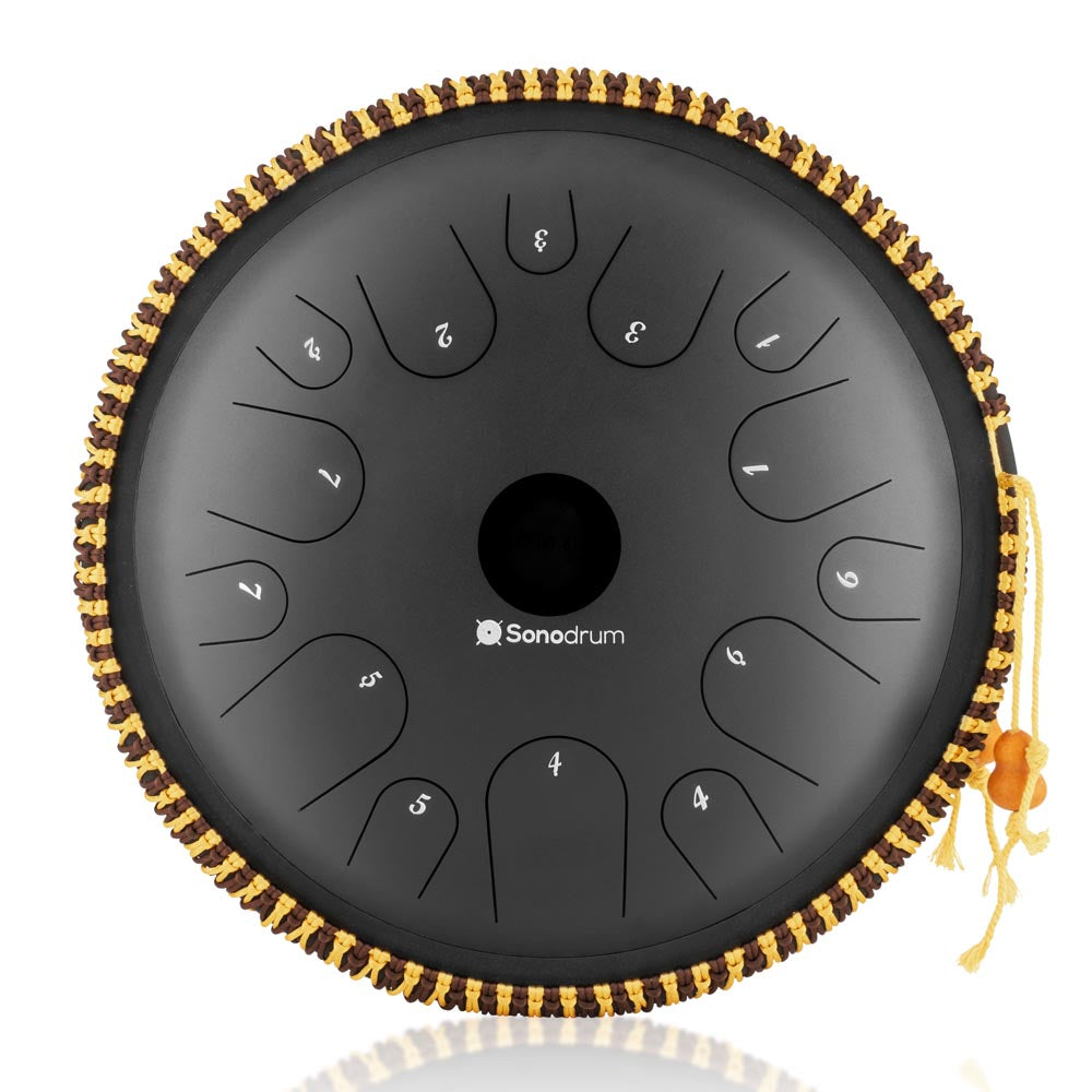  Black 15 Notes 14 Inches Steel Tongue Drum